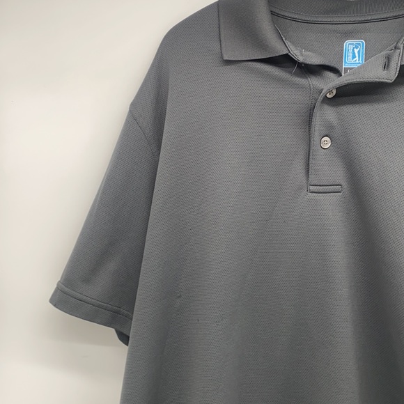 Airflux Pga Grey Polo Golf Shirt Size: L - Picture 3 of 7